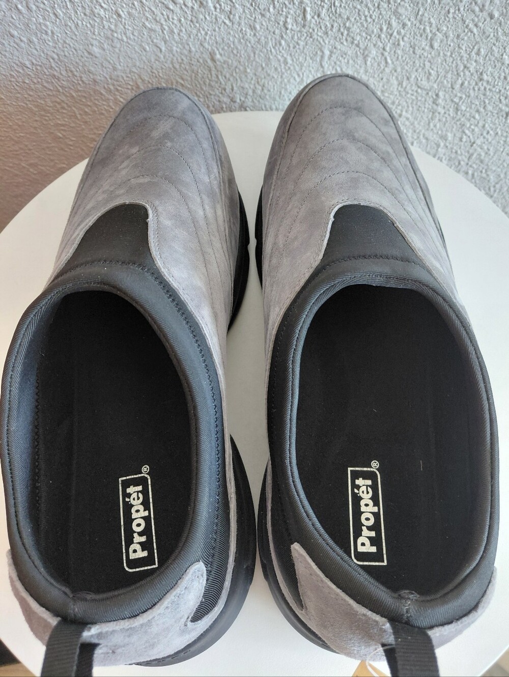 New,without box Propet Men's Stability Slip On Sneaker Dark Gray - Picture 8 of 14
